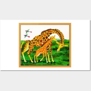Giraffe - eric carle Posters and Art